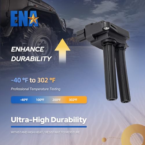 ENA Set of 8 Ignition Coil Pack V8 5.7L 6.1L 6.4L Compatible with Chrysler Dodge Ram Jeep Aspen 300 Challenger Charger Durango Magnum Commander Grand Cherokee 2005-2019 Coils for UF504 C1526