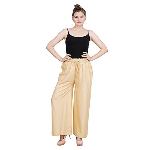 Golden colour plazo Clearance