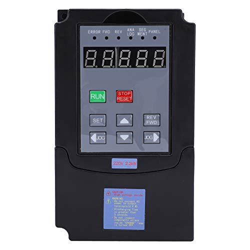 Wechselrichter 2,2 KW Drehzahlregelung A2-8022 ABS-Kunststoffgehäuse mit Humanisiertem Tastaturdesign für Spindelmotoren, Drehmaschinen, Pumpen
