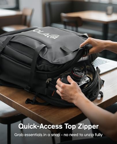 Tolaccea Travel Laptop Backpack, TSA Friendly Flight Approved Carry-on Business Rucksack Work Backpack with Extra Toiletry Bag, Dual Storage for 17.3" Laptop and 12.9" Tablet, 40-45L Expandable4