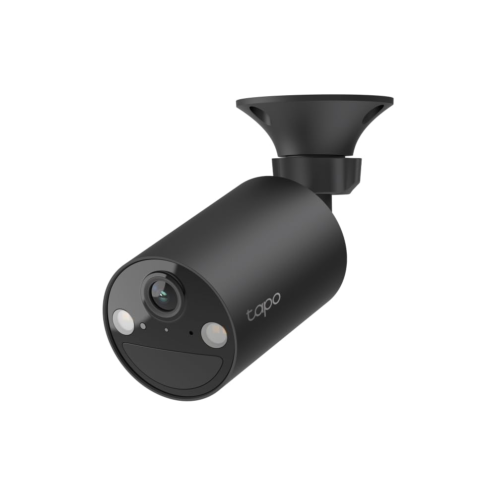 Tapo C411 - Cámara vigilancia WiFi Exterior, 2K, 180 Días de Batería, Negro | Detección de Movimiento y Personas. Visión Nocturna a Color. IP65. App Tapo.