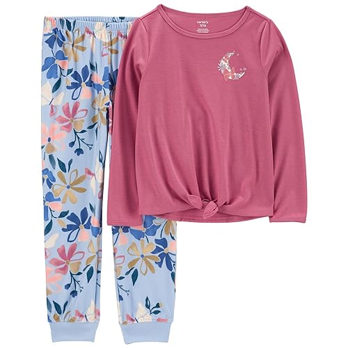 Carter's Girls' 2-Piece Snug Fit Cotton and Fleece Pajamas