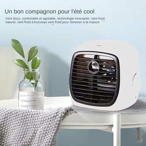 Climatiseur portable USB avec ventilateur réglable trois vitesses