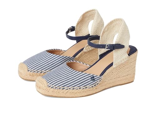 Lauren Ralph Lauren Women's Robby Striped Canvas Jute Espadrille