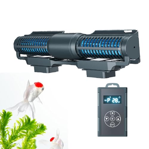 Cross Flow Pump,Sine Cross Flow Pump Wave Maker,Aquarium Gyre Wave Maker,7 Modes,App 1 Second Fast Connection,with LCD Display Controller,for Saltwater and Freshwater Fish Tank