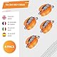 INTAKO Spanngurte mit Ratsche und Haken - 6m 2000kg 35mm - 4 Stück - Ratschen Set - Ratschengurt 2-Teilig - Zurrgurt Orange - TÜV GS Geprüft und gemäß DIN EN 12195-2