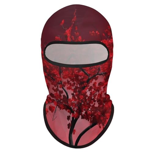 Balaclava para hombre, máscara para esquí con diseño de cerezo rojo, cubreboca para invierno, ciclismo y deportes al aire libre