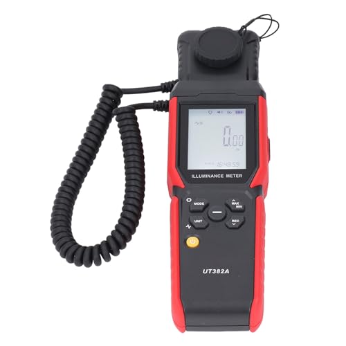 Portable Digital Light Meter, 0 to 400,000lx with Data Light Meter for Lighting Equipment, Offices, Industrial Sites