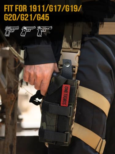 Image of OneTigris Right-Handed Nylon Pistol Holster, Belt & MOLLE Compatible