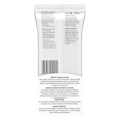Olay Cleanse Gentle Facial Cloths, Fragrance Free, 30 count - Packaging may vary - image 4