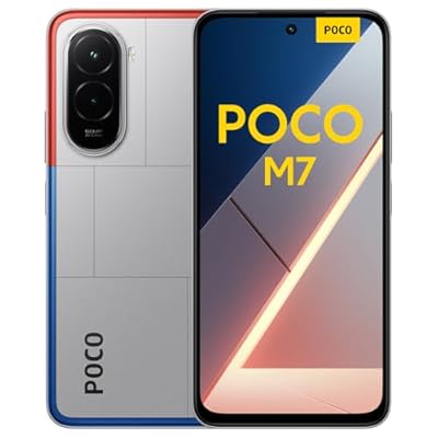 XIAOMI POCO M7 - Smartphone de 8+256GB  Cámara Dual de 50MP con AI  Pantalla inmersiva de 6 9” FHD+  Snapdragon 685  Carga rápida de 33W y Reversible de 18W  Cargador no Incluido  Plata  Versión ES 