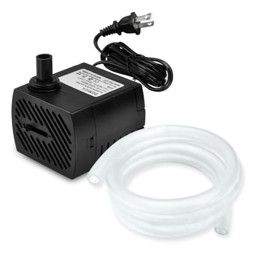 DOMICA (80GPH 4W) Mini Submersible Water Pump for Pond, Aquariums, Fish Tank, Hydroponics, Tabletop Fountain, Pet Fountain, Indoor or Outdoor Fountain Pump