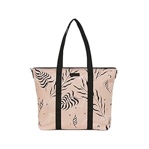 Hexagona – Sac cabas porté épaule – Compatible format A4 et téléphone portable – Pour Femme – Collection Eden – Imprimé nude