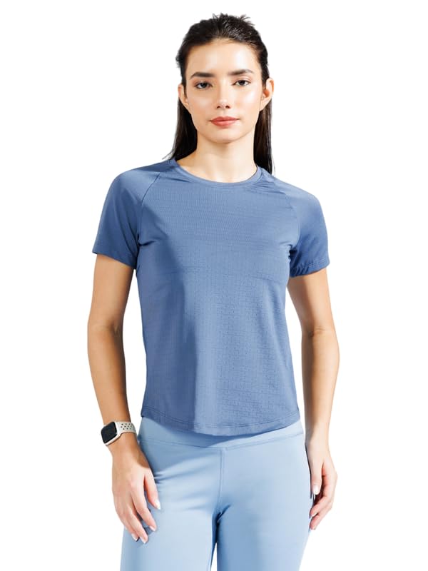 basicplz Women t Shirt | Feather-Light Drifit | Gym top, Yoga, Running, Cycling | Breathable Activewear | Gym t Shirt for Women Workout-picture-57