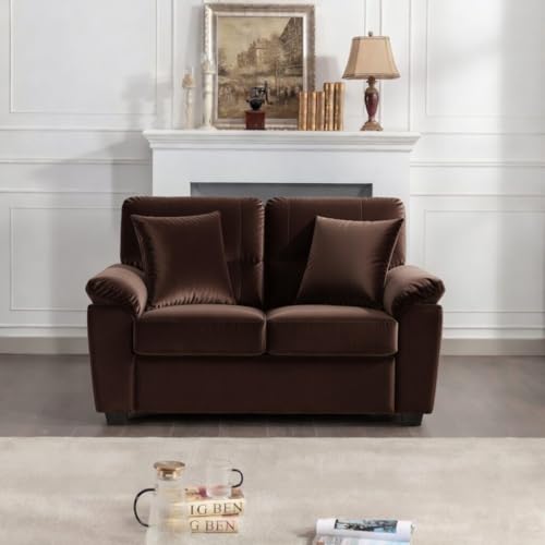 Image of Anderson 2 Seater Sofa for Living Room | Loveseat Sofa | Premium Fabric Sofa for Home Office | Fabric Sofa Set (Brown Fabric, 2 Seater)