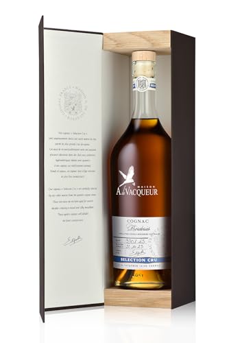 Maison A. de Vacqueur Cognac XO Sélection Cru Borderies, 46,7% Vol, 70cl, Hors d'âge, Coffret Cadeau Luxe – vue 3