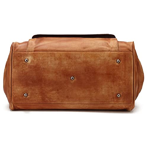 Fashion Genuine Leather Travel Bag Luggage Duffle Bag Leather Men Weekend Bag Carry On Tote Handbag4