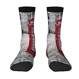 Excelente opción de regalo: todo el mundo necesita calcetines más suaves y cálidos. Estos calcetines London Red Telephone Booth son cálidos, suaves, transpirables y duraderos, perfectos para regalos o uso diario. Estos calcetines pueden ser como regalo de Halloween, regalos de Navidad, Acción de Gracias o regalos de cumpleaños novedosos. Los moverás mucho.
