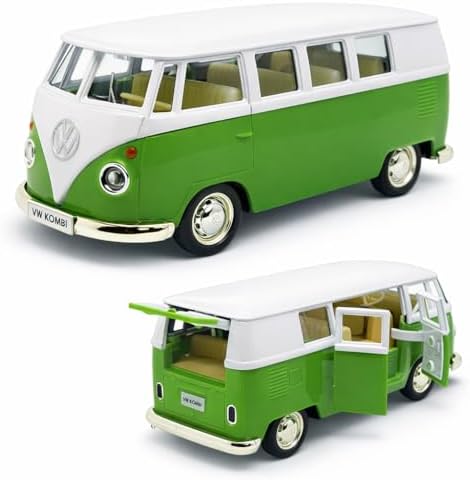 Miniatura de carro Kombi 1969 em metal, Carrinho de ferro Kombi, ...