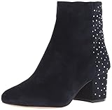 Nine West Women's QUAZILIA Suede Ankle Boot, Navy, 6