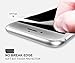 AKWOX (Pack of 2) Screen Protector for iPhone 7 8 Full Cover iPhone 7 8 Tempered Glass Screen Protector with ABS Curved Edge Frame, Anti-Fingerprint HD Screen Protector for iPhone 7 8（White）