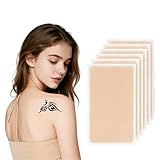 Tattoo Cover Up Patch - Skin-Tone Tattoo Cover Tape, Waterproof & Sweatproof for Concealing Body Art Tattoos, 6 Pcs