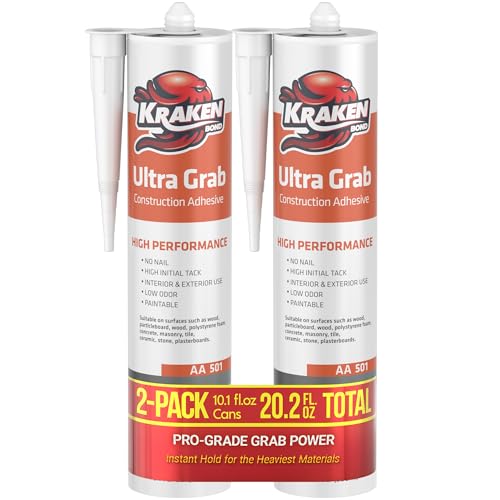 Kraken Bond White Heavy Duty Construction Adhesive