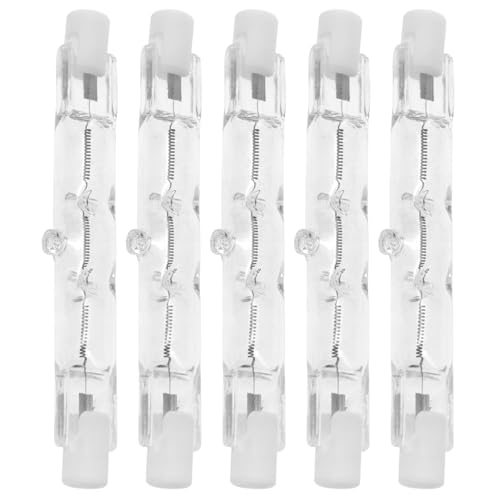 Xhziy J78 Halogen Tungsten Lamp Bulb - 110-130V 150W Double Filament Flooded Tube - Suitable for Working Landscape Floor Lamp - 5pcs
