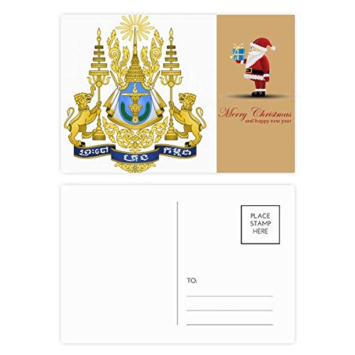 Cartes postales Cambodge Phnom Penh motif Père Noël édition de collection de 20 pièces