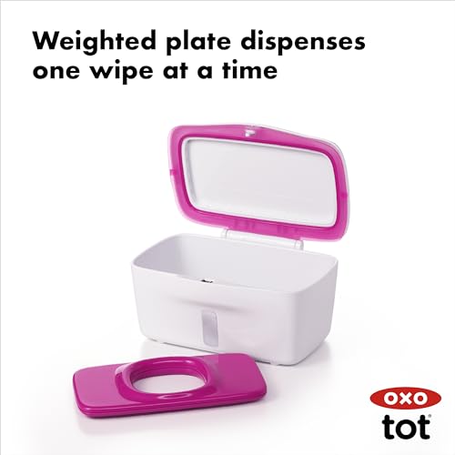 Image of OXO Tot Perfect Pull Wipes Dispenser, Pink
