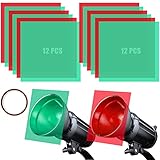 24 Pieces Christmas Gel Filter Colored,...