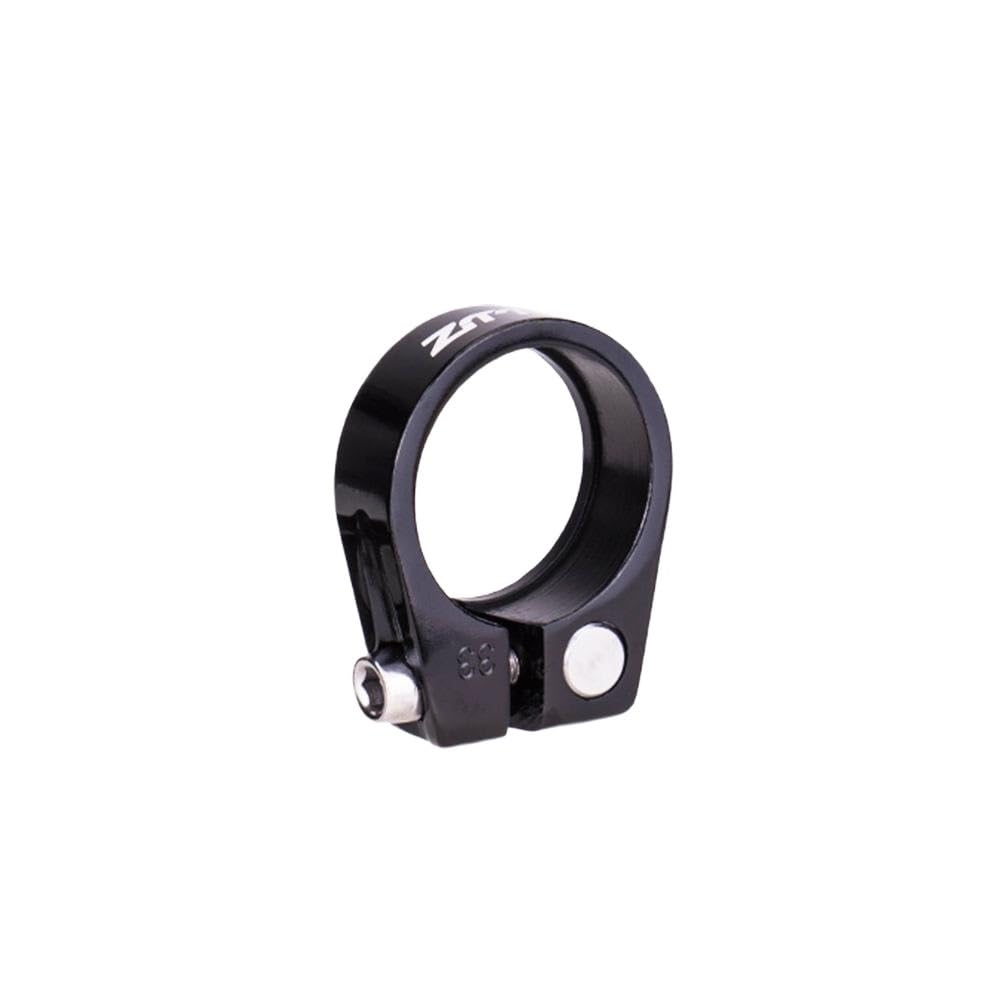 Zhangwj 28.6Mm Black Bike Seat Clamp Cycling Saddle Tube Clamp Aluminum Alloy Seat Post Lock Seatpost Clamps For 28.6 31.8 34.9 Mtb Bike(28.6Mm Black)