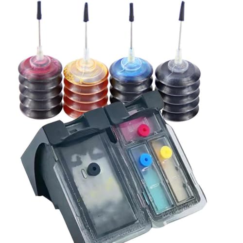 AXRMLVRD Cartucho de Tinta Recargable PG540 CL541 Compatible con PG-540 PG 540 CL-541 MX375 MX395 MX435 MG2150 MG2250 MG3150 MG3250(1SET with Ink)