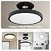 6PK 12 Inch LED Flush Mount Ceiling Light, 24W, 2520LM, 3000K/4000K/6000K CCT Selectable Super Slim Low Profile Ceiling Light, Close to Ceiling Round Flat Panel Fixture for Hallway,Bedroom,kitchen