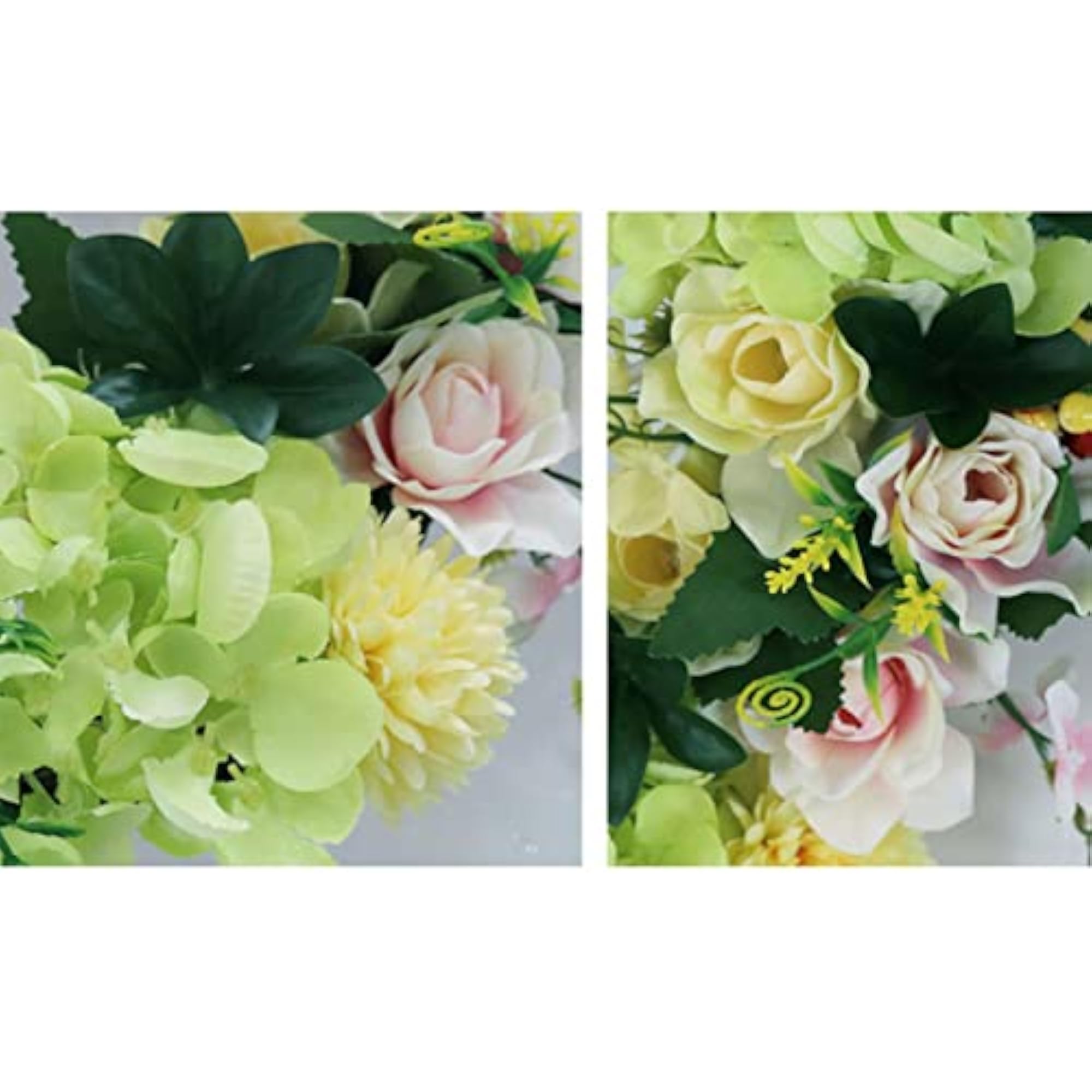 Artificial Gardenia Wreath Wedding Garland for Front Door Thanksgiving Green