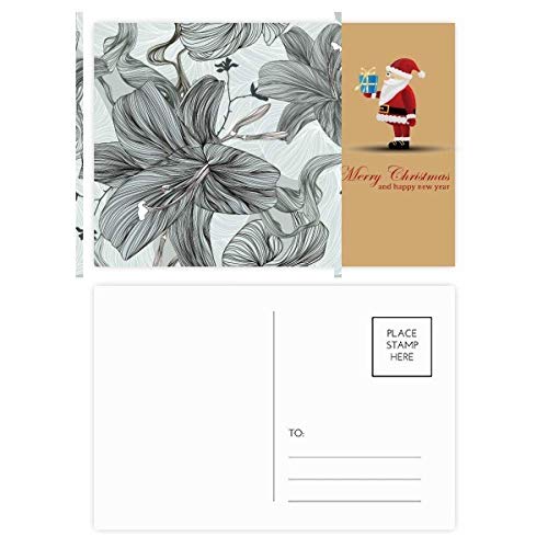 Cartes postales fleurs Père Noël Lily lot de 20 pièces pour correspondance