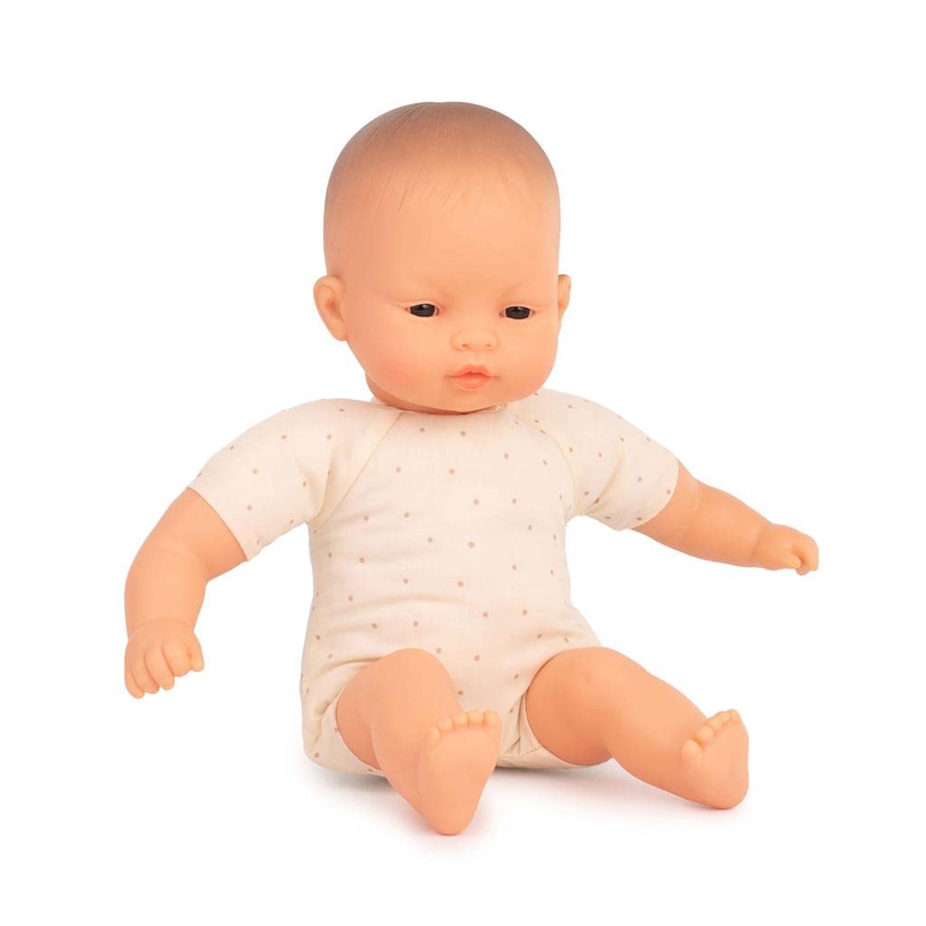 Miniland Asian soft body doll 32cm in retail box with underwear
