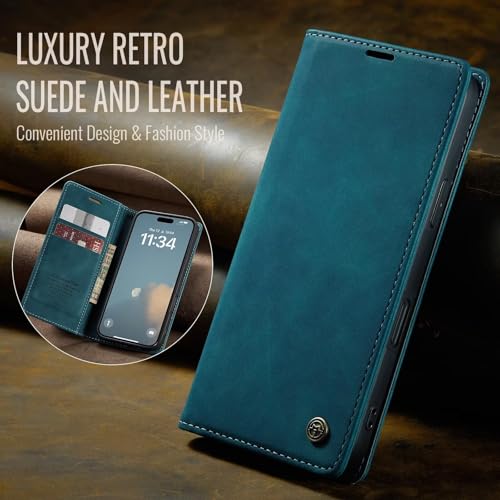 Housse iPhone 14 Pro Max bleu porte-carte pour sorties sans sac - 7