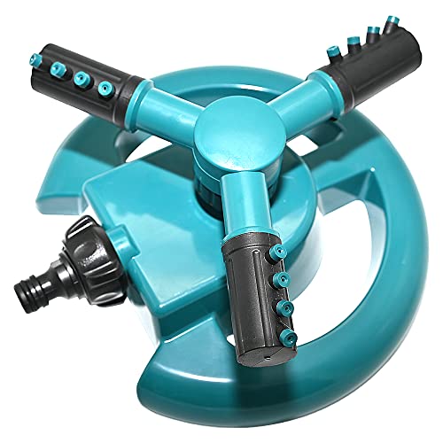 Image of Ram Garden Sprinkler Automatic Lawn Sprinkler 360 Degree Rotating Grass Lawn Plants Veggies Sprinkler