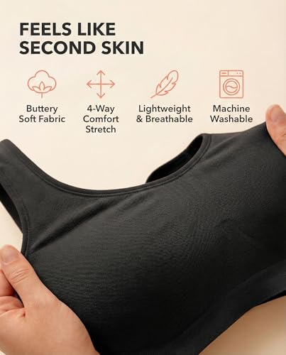Image of SHAPERMINT Wireless Bras for Women No Underwire - Small to Plus Size Bralettes with Support and Natural Lift