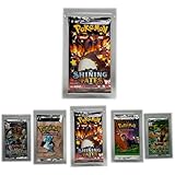 TCGHalo Acrylic Pack Case (5 Pack) Clear Magnetic Lid - Acrylic Booster Pack Protector Storage Case Compatible with Pokemon Pack Acrylic Glass Hard Plastic Pack Display Case for Yugioh MTG Magic +++