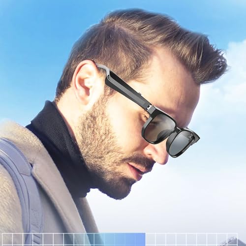 Gafas de sol bluetooth con audio de altavoces duales para llamadas manos libres 2