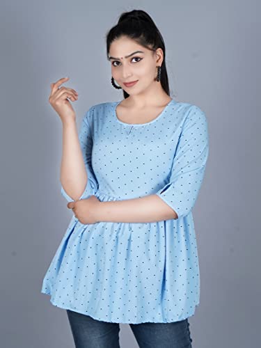 Image of Women's Rayon Anarkali Regular Fit Top