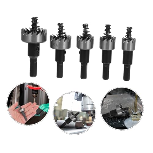 Set de sierra de corona de acero rápido para metal miniatura 7