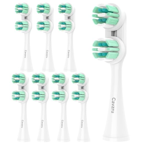 Cavzru 8 Pack Replacement Brush Heads Compatible with Old Spinbrush Handle