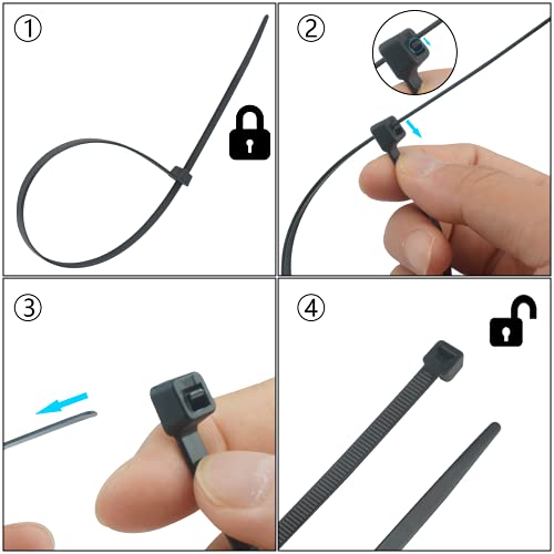 Fascette Fermacavi,100 Pezzi fascette