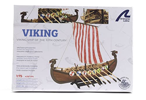 Artesania Latina - Wooden Ship Model Kit - Nordic Sailboat, Drakkar Viking - Model 19001N, 1:75 Scale - Models to Assemble - Initiation Level - Image 8