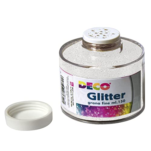 Deco 130/100/8 Glitter, Bianco Iride