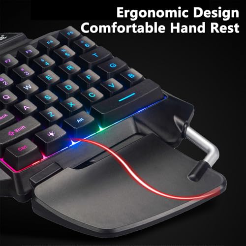 Teclado Gamer Lovskoo USB RGB Compacto miniatura 3