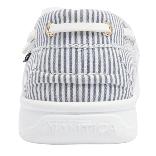 Image of Nautica Women's Casual Boat Shoes, Moc-Toe Loafers with Cushioned Insole, Deck Fashion Sneaker